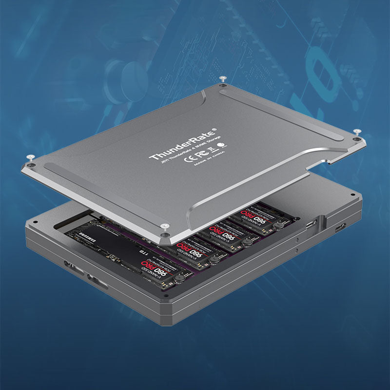 4 Slots Thunderbolt 3 NVMe SSD Enclosure – INNOSFOUND